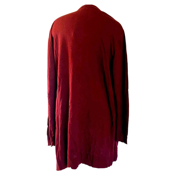 Style & Co plus size cardigan Rayon w pockets Red womens 3x NWT y8 - Picture 2 of 7